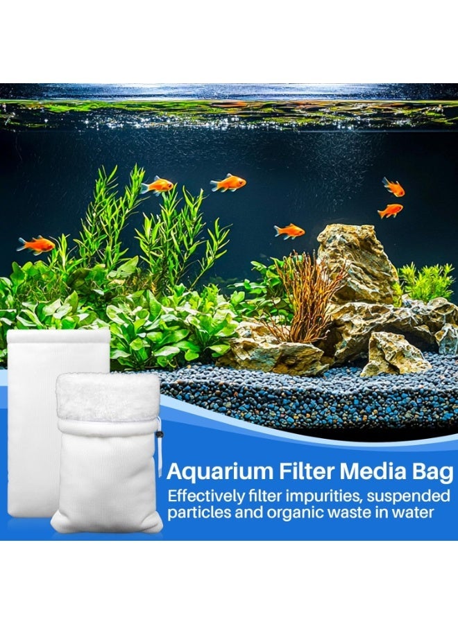 هوانكسين هوم قطعتان من جوارب فلتر الحوض - جوارب حوض السمك. أكياس فلتر ووسائط للفلترة لأحواض أسماك المياه المالحة، الأحواض، البرك، الحديقة، المياه المالحة، المياه العذبة، النباتات، والسلاحف - Image 1